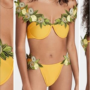 Andrea Iyamah Mona Embroidered Bikini